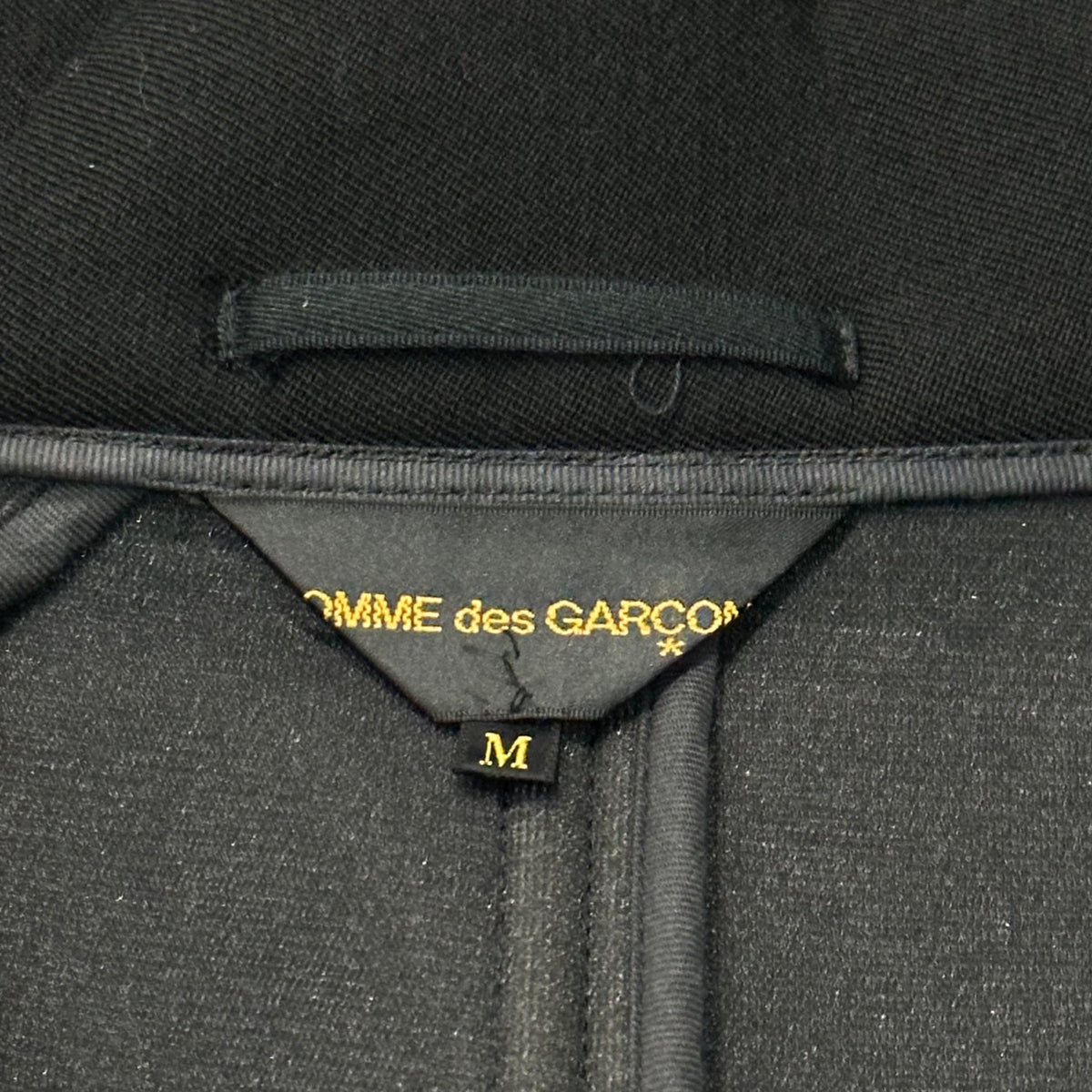 COMME des GARCONS 05SS Wool Bonding Wide Coat Black Size M