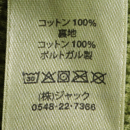 STUSSY Waffle Lined Full Zip Hoodie Green Size L