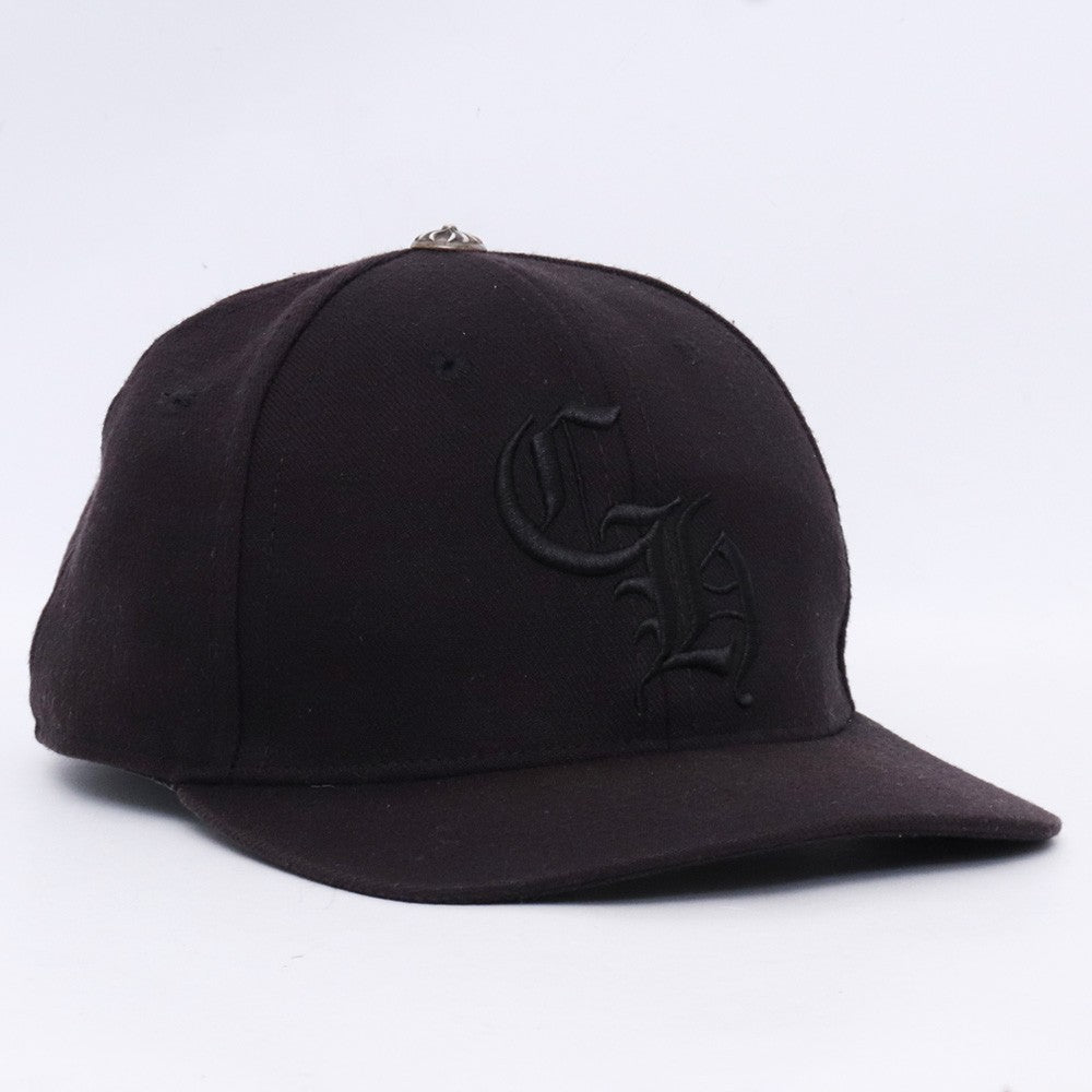 CHROME HEARTS CH Embroidered Trucker Cap Black Size 7 1/4