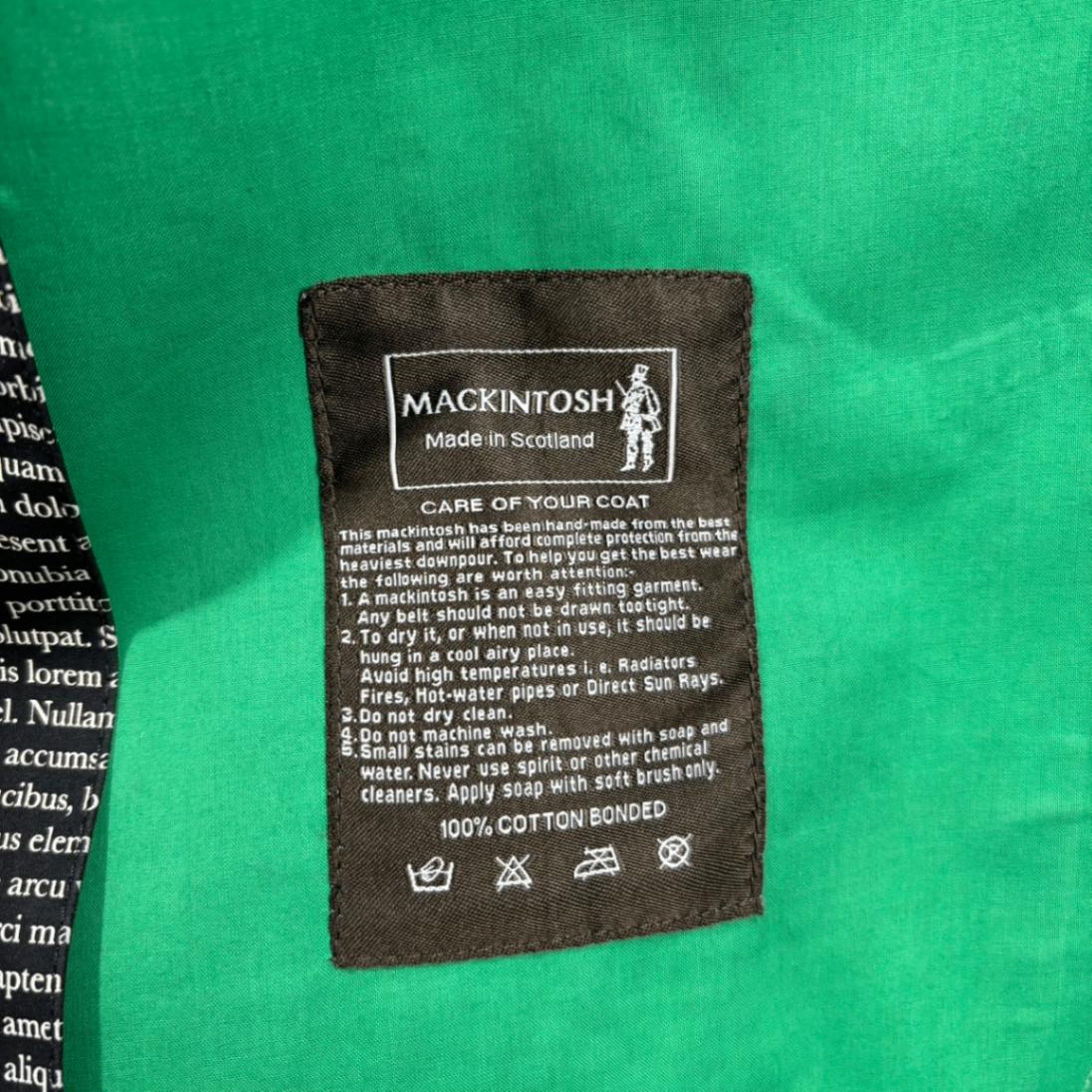 MACKINTOSH x BAND OF OUTSIDERS Coat Black Size 40