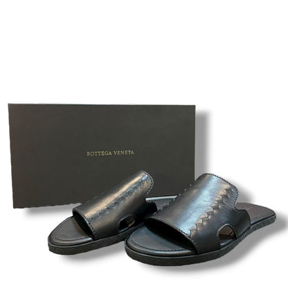 BOTTEGA VENETA Black Leather Sandals Black Size 39