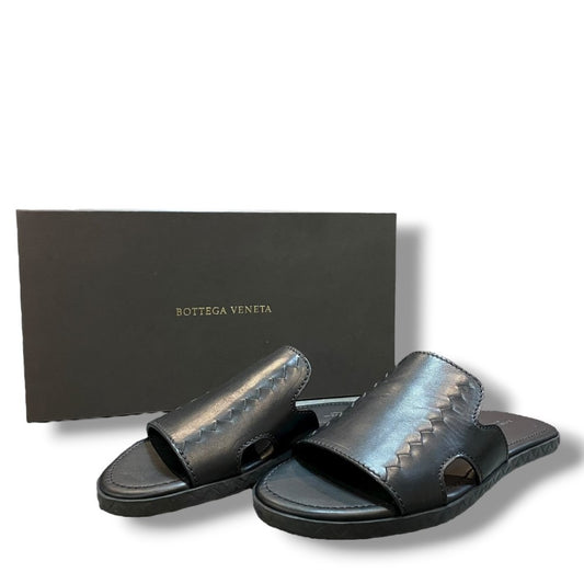 BOTTEGA VENETA Black Leather Sandals Black Size 39