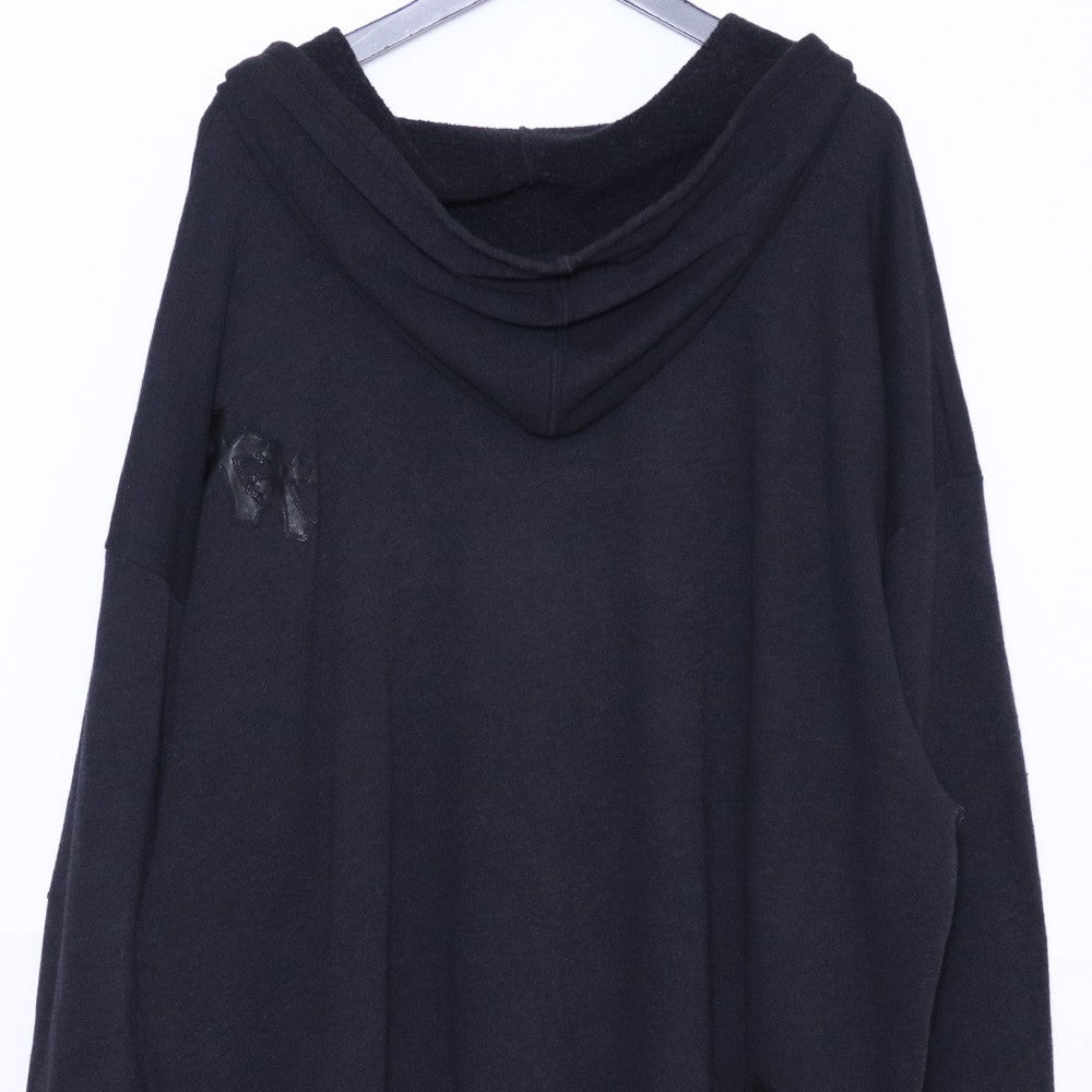 CHROME HEARTS Y NOT Cemetery Cross Hoodie Black Size XL