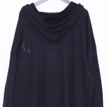 CHROME HEARTS Y NOT Cemetery Cross Hoodie Black Size XL
