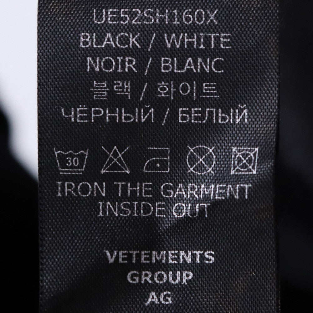 Vetements 22SS STAMPED LOGO Long Sleeve Shirt Size S