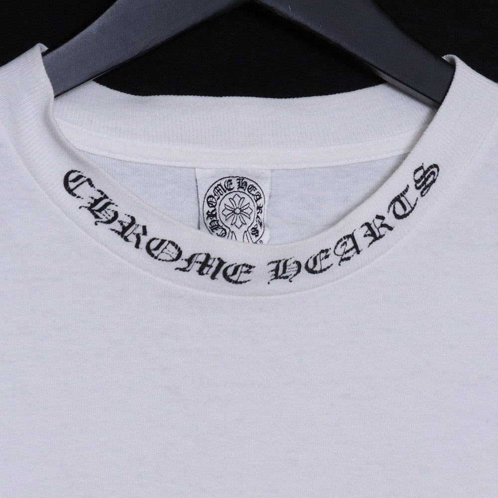 CHROME HEARTS OLD VINE DAGGER LOGO T-Shirt White Size S