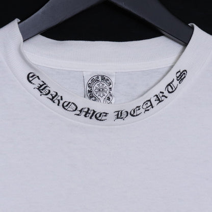 CHROME HEARTS OLD VINE DAGGER LOGO T-Shirt White Size S