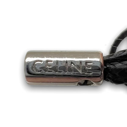 CELINE Rhodium Finish Brass Beach Bracelet Silver Size F