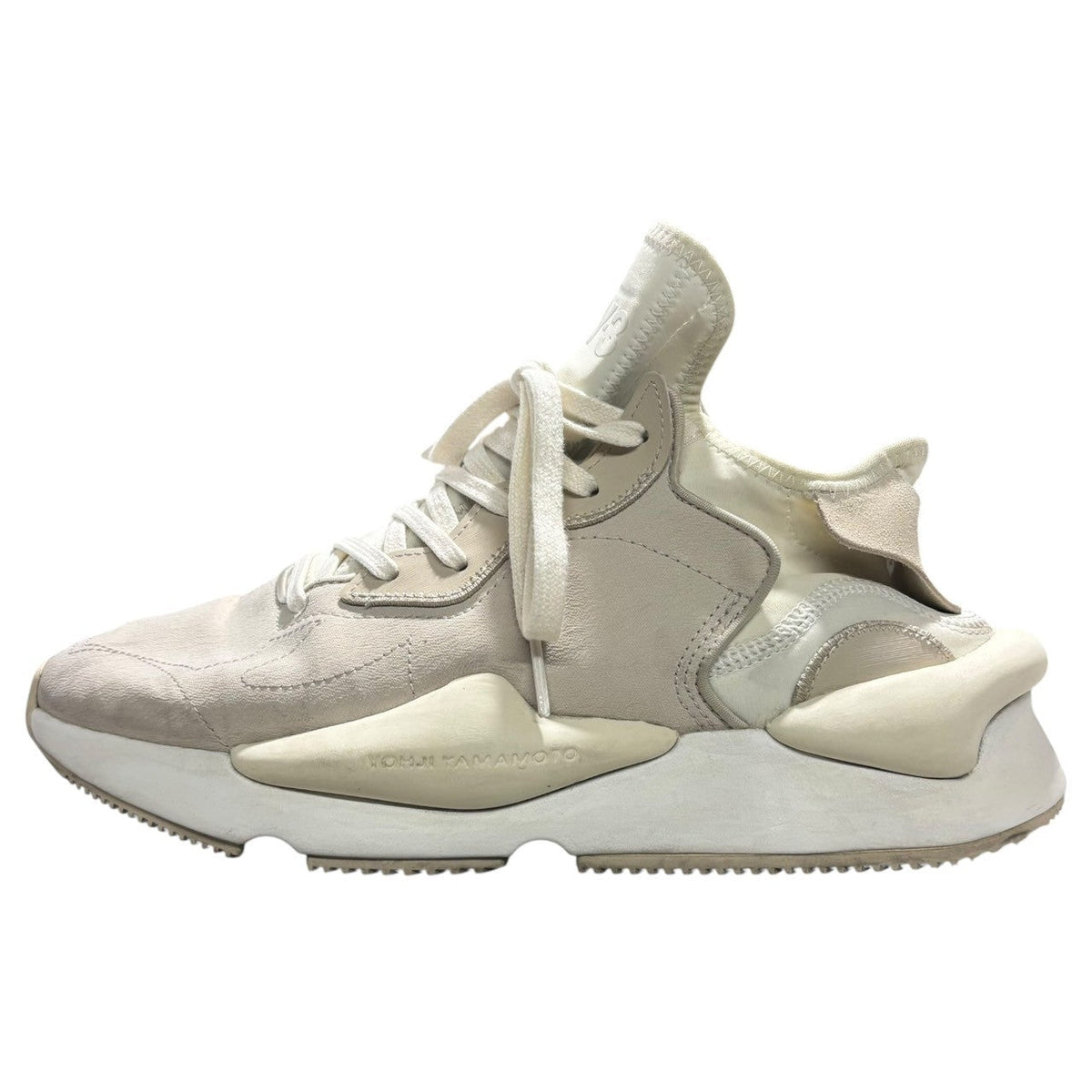 Y-3 Kaiwa Low-cut Tech Sneakers Beige Size 27.0cm