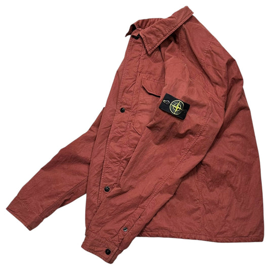 STONE ISLAND 06AW Garment-Dyed Cotton Jacket Red Size XL