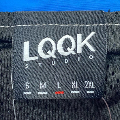 LQQK STUDIO 25SS Nylon Motorcycle Jacket Black Size L