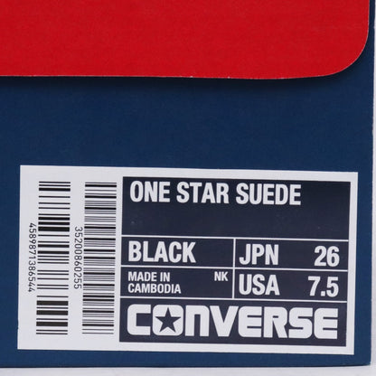 Converse One Star Suede Black Sneakers Size 26cm