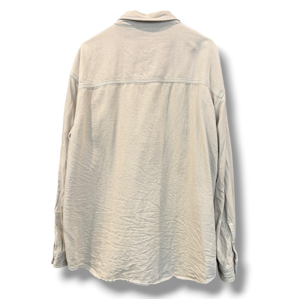 Kith 23SS Beige Solid Long Sleeve Button-Up Size XL