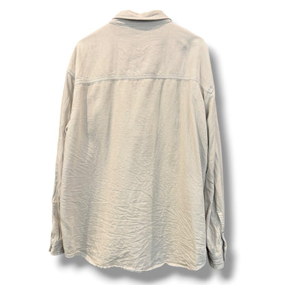 Kith 23SS Beige Solid Long Sleeve Button-Up Size XL
