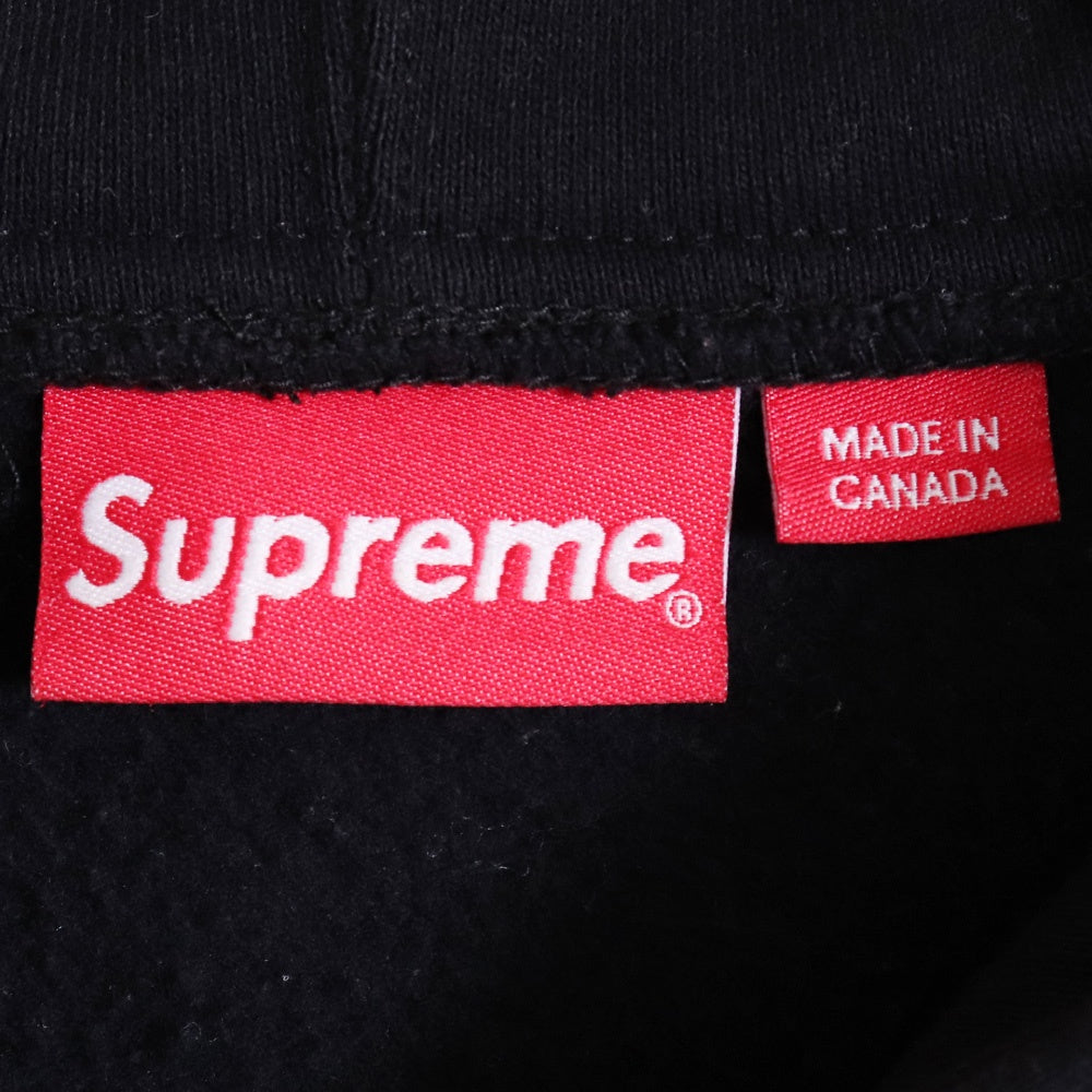 SUPREME 19SS Topline Zip Up Hoodie Black Size M