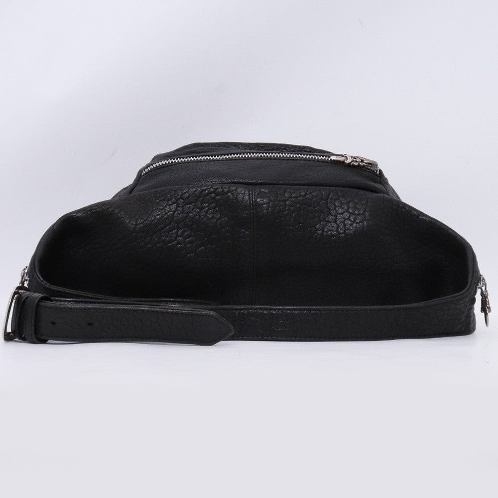 Chrome Hearts #1 Snat Pack Leather Waist Bag Black Size #1