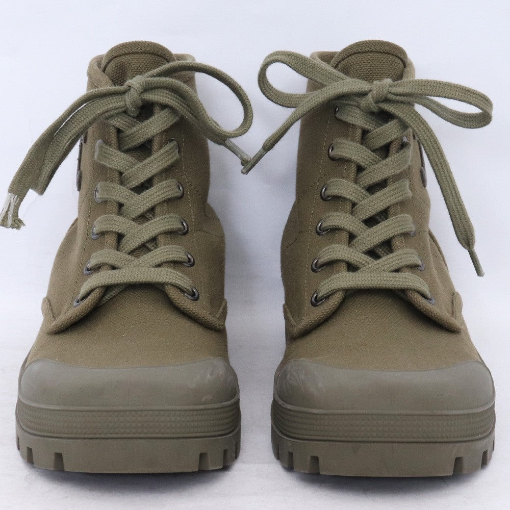 CELINE Patapans Triomphe Lace-up Boots Khaki Size 37