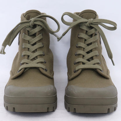 CELINE Patapans Triomphe Lace-up Boots Khaki Size 37