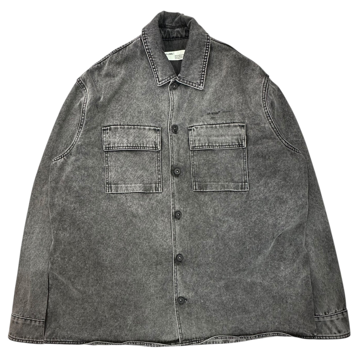 Off-White Arrow Oversize Denim Jacket Black Size M