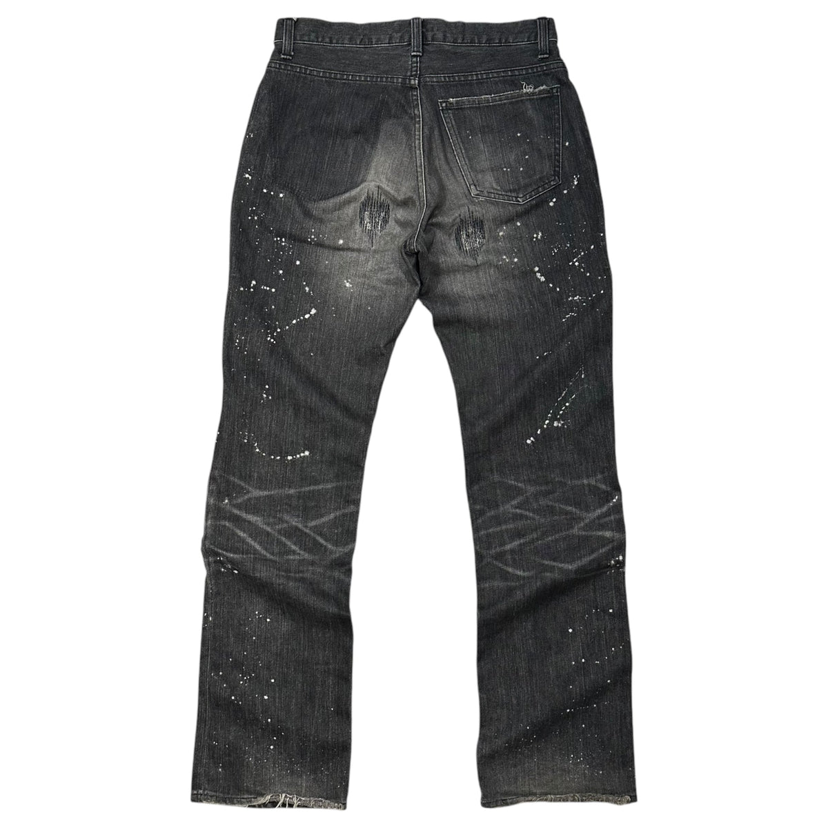 NUMBER (N)INE 01AW "STANDARDS" Grunge Jeans Black Pants Size 30
