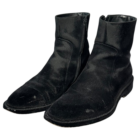 MAISON MARGIELA Velvet Coding Boots Black Size EU 39