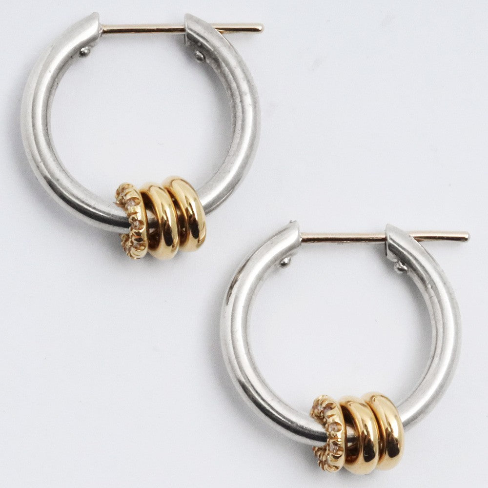 SPINELLI KILCOLLIN Ara SG Deux 18K Gold Hoop Earrings Size F