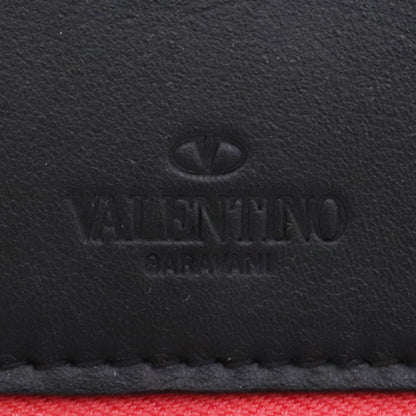 VALENTINO Garavani Camouflage Rockstud Zip Green Long Wallet Size F