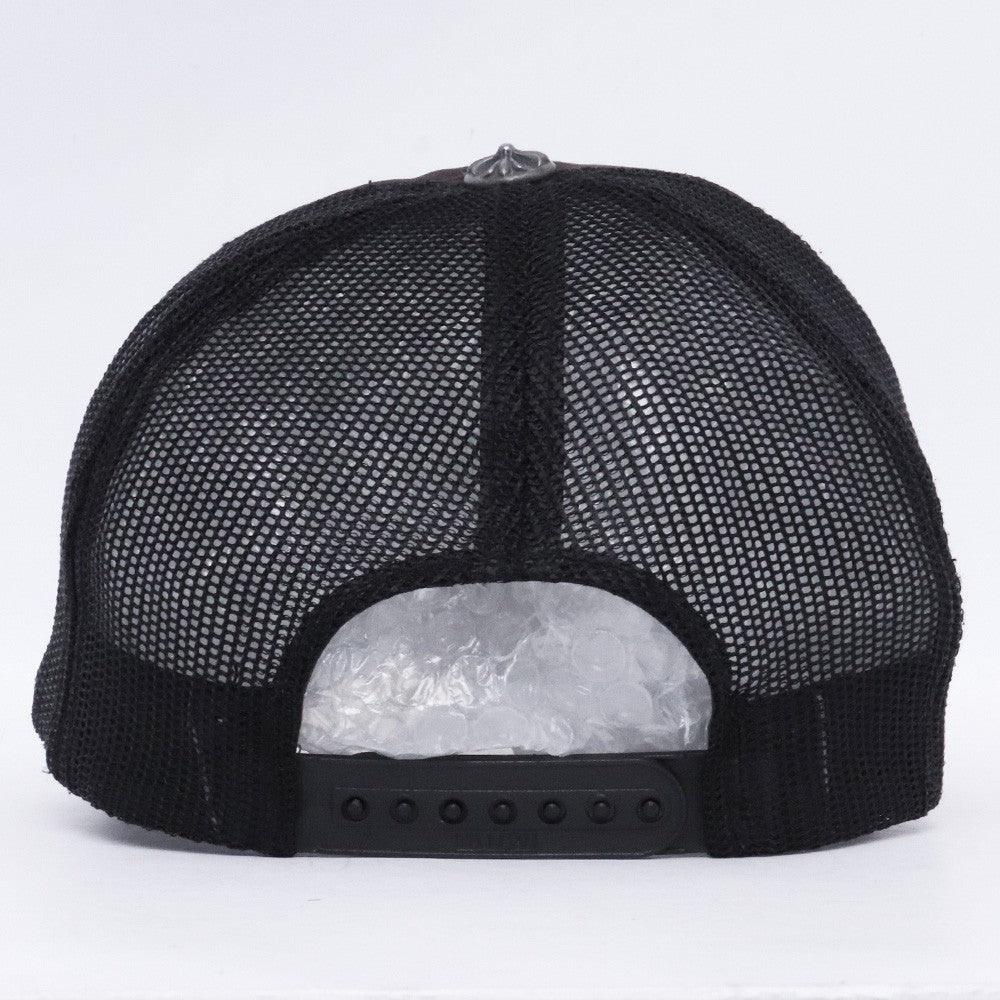 Chrome Hearts Old 3 Cemetery Cross Patch Cap Black Size F