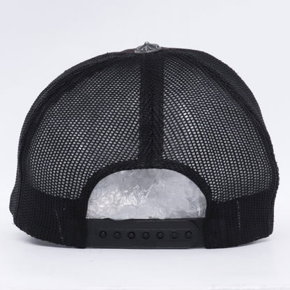 Chrome Hearts Old 3 Cemetery Cross Patch Cap Black Size F