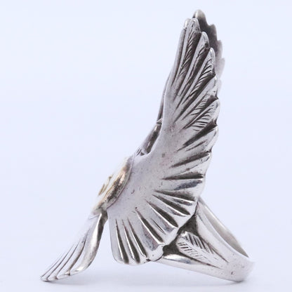 Goro's K18 Eagle Ring Silver Gold Size US 8.5