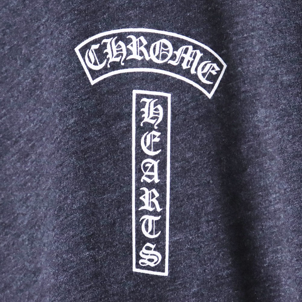 CHROME HEARTS Matty Boy Darlin Back Print Long Sleeve Tee Gray Size S