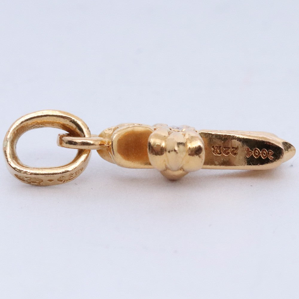 Chrome Hearts 22K CRS BBYFAT Pave Diamond Pendant Size F