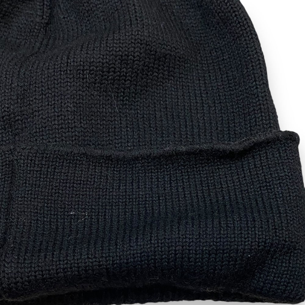 FENDI Black Wool Knit Beanie Size F