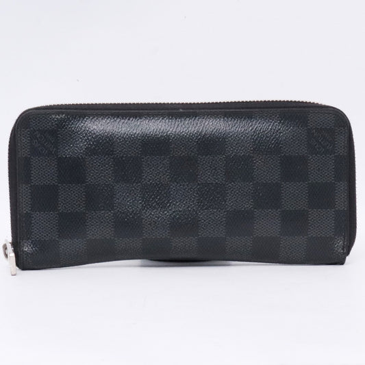 LOUIS VUITTON Monogram Eclipse Zippy Wallet Black Size F