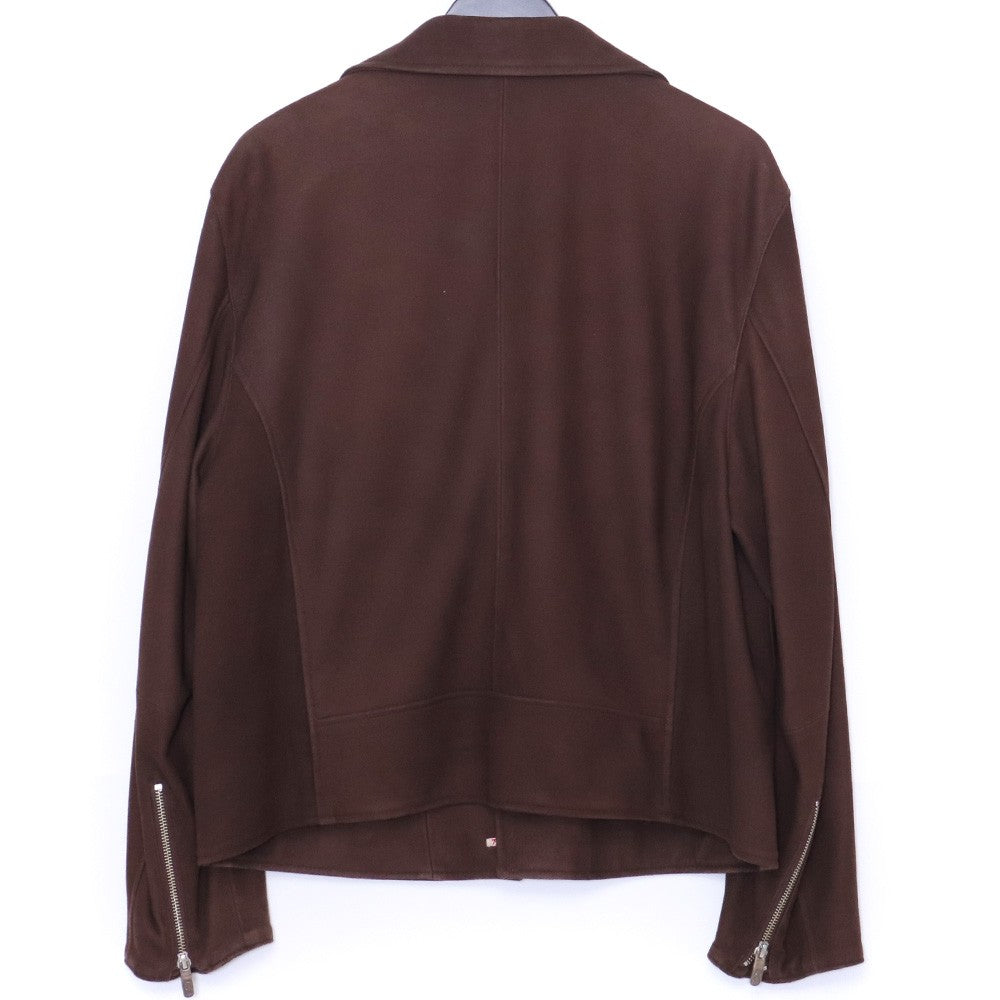 PORTER CLASSIC Leather Suede Riders Jacket Brown Size M