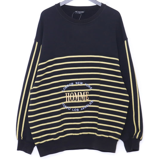 BALENCIAGA 17AW Homme Oversized Sweatshirt Black Size M