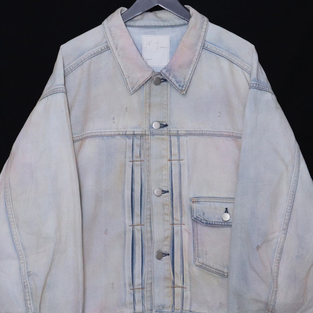 ANCELLM 25AW Layering Color Denim Jacket Indigo Size 2