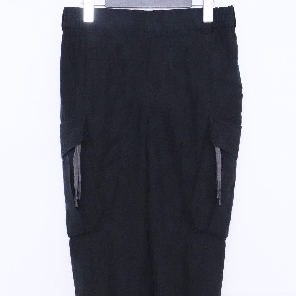 DEVOA 19SS High Density Silk Cropped Cargo Pants Size 1