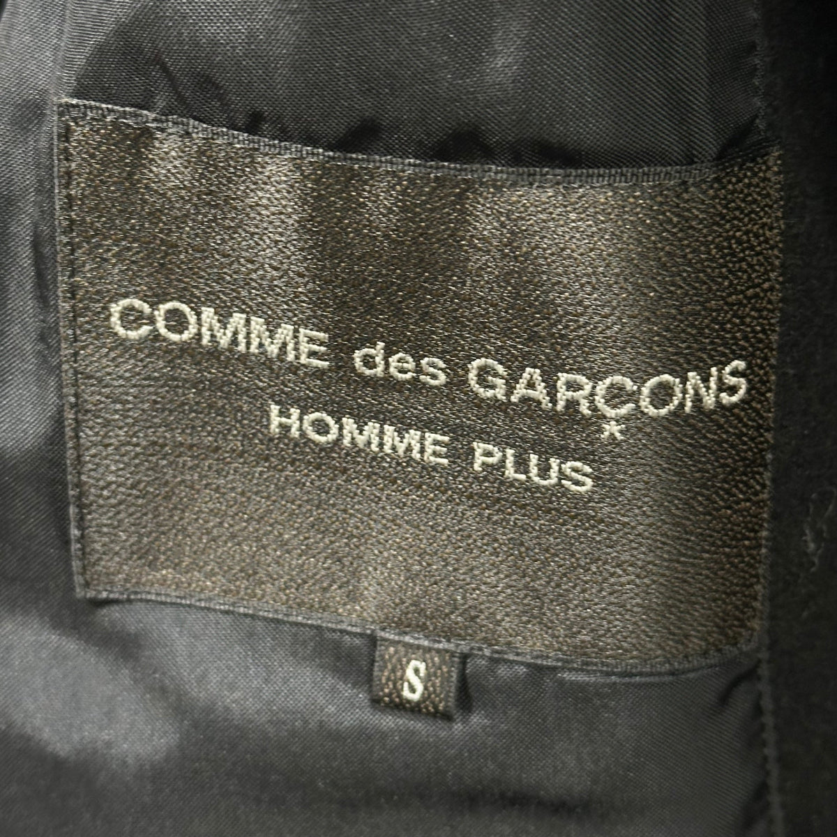 COMME des GARCONS HOMME PLUS 17AW Melton Coat Black Size S