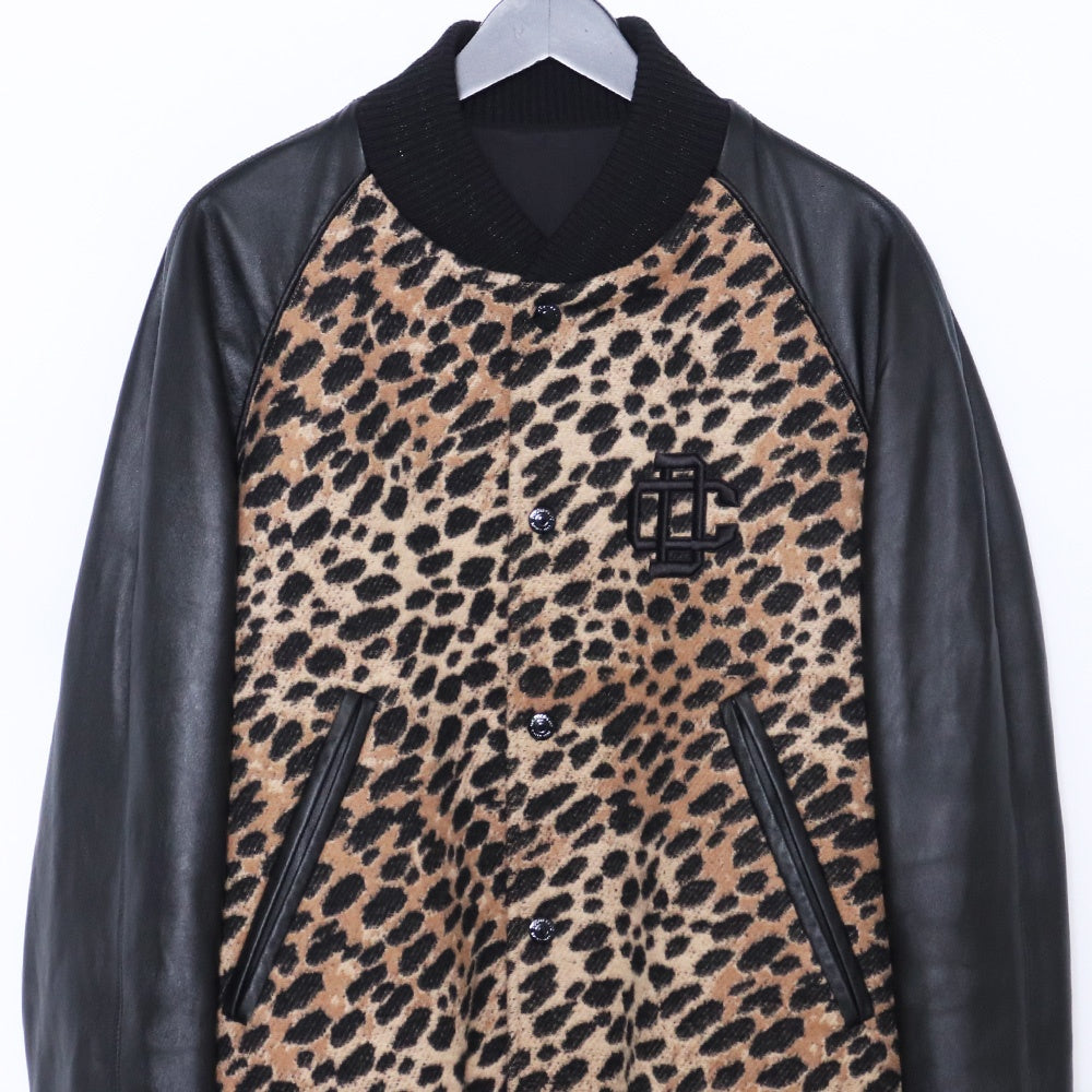 Dsquared2 23AW Leopard-print Bomber Jacket Size 48