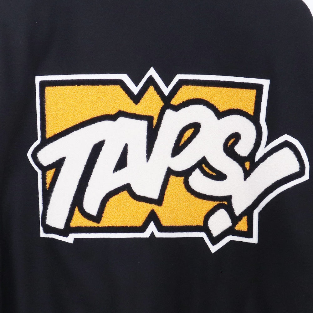 WTAPS New Year's Limited Melton Varsity Jacket Black Size 03