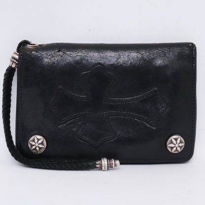Chrome Hearts Cross Patch 2-Zip Star Bi-Fold Wallet Size F