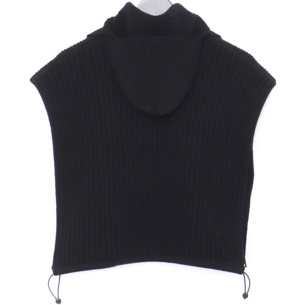 Y-3 Hooded Half-Zip Vest Black One Size