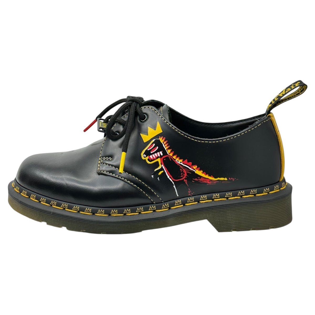 DR.MARTENS Basquiat II 3-Hole Leather Shoes Sneakers Size 25.0CM