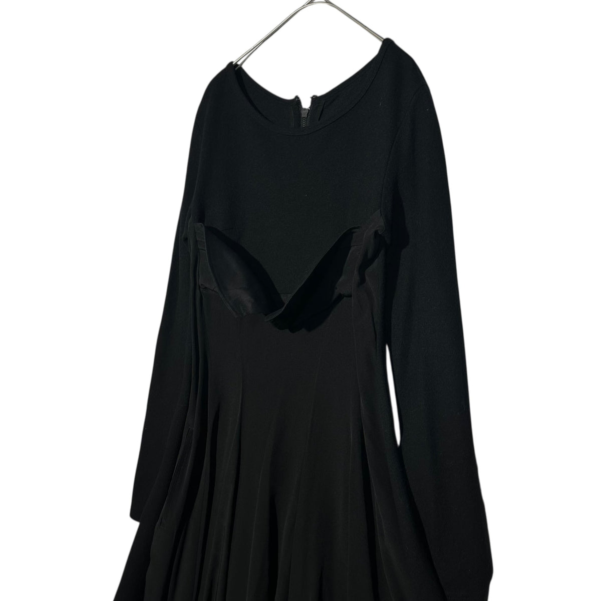 MICHIKO by Y's Back Zip Chest Design Silk Dress Size 2