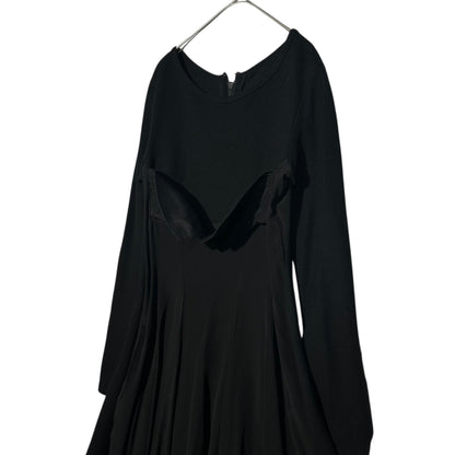 MICHIKO by Y's Back Zip Chest Design Silk Dress Size 2