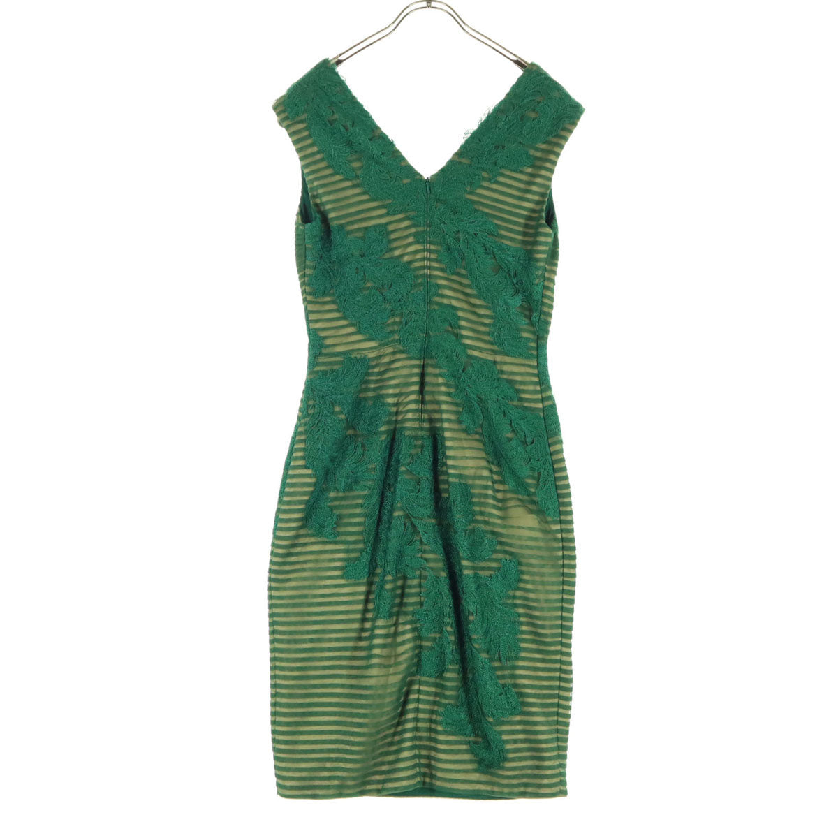 TADASHI SHOJI Embroidered Dress Green