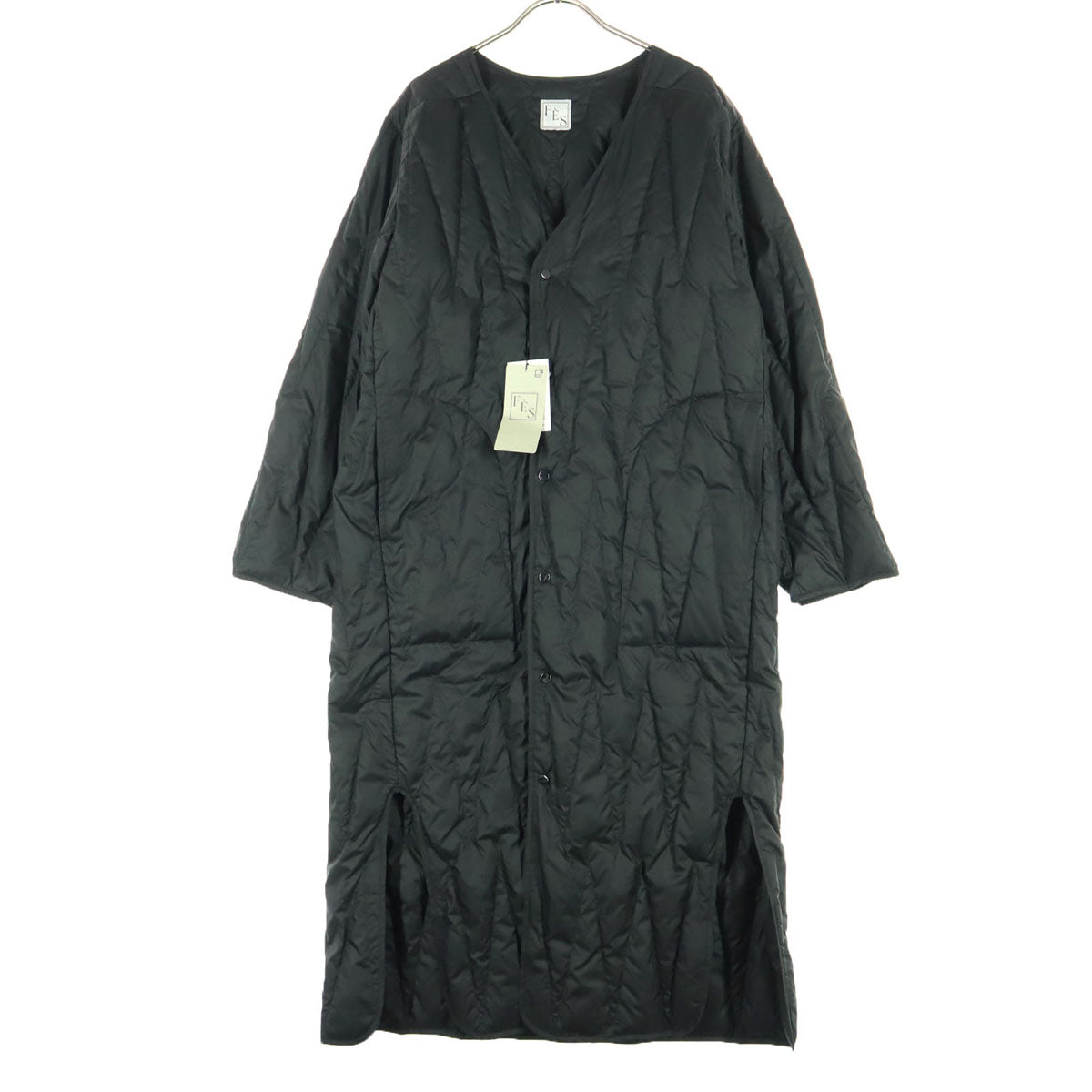 FES Long Sleeve Down Coat Black Size 38