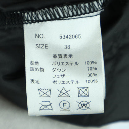 FES Long Sleeve Down Coat Black Size 38