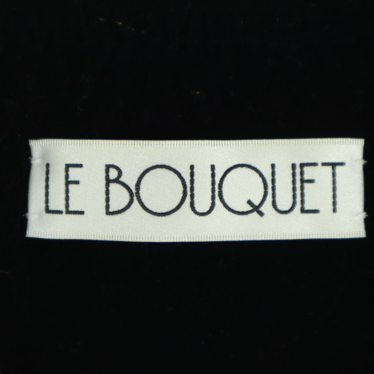 LE BOUQUET Blue Fur Trim Brushed Quilted Coat Size F